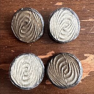 ♥️1.5” Paris Stamped, 40s Coat Buttons Metal, pressed horn Wild!